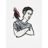 Stephan Balkenhol b. 1957, untitled, 1994, woodcut on paper