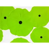 Donald Sultan b. 1951, Six Green Flowers, Nov 3 2004, 2004, conte and flock on paper
