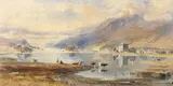 Rws George Arthur Fripp, Kilchurn Castle, Loch Awe, watercolour