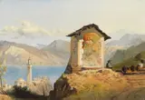 George Edwards Hering, Italian coastal views, a pair, oil on board