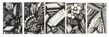 Madge Gill, A Group of Twenty-Seven Drawings, 1940, pen and ink on paper, two with pencil