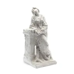 plaster maquette of a woman at a pillar by Giuseppe Grandi, plaster, offered Sep 2022