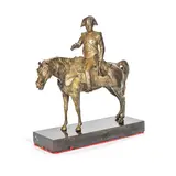 Louis-Marie Morise, late 19th century French bronze equestrian figure of Napoleon ('Napoleon Bonaparte à cheval'), bronze