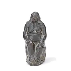 Joan Katherine Dummett, patinated bronze model of Britannia, patinated bronze