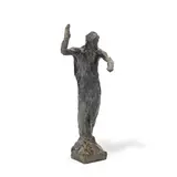 Jules Pierre van Biesbroeck, patinated bronze figure of an Algerian male, patinated bronze