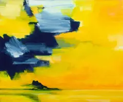 Tahuata by Bernd Zimmer, 1997, Acryl auf Leinwand, sold Nov 2013