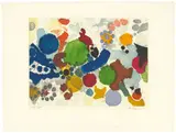 Ernst Wilhelm Nay, 5 Farbaquatinten, 1957, Folge von 5 Farbaquatinten, jeweils auf Rives-Velin