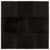 Robert Longo, Study for Abstract Painting, 1963 (After Reinhardt), 2014, Tusche und Kohle auf Pergament