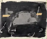 Antoni Tàpies, Velvet Powder and Chalk, 1976, Mischtechnik auf Papier, auf Leinwand