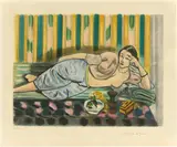 Henri Matisse, Odalisque au coffret rouge, 1926, Farbaquatinta auf Arches-Velin