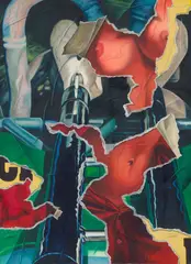 Fritz Köthe, Miss December (Lotus 24), 1967, Öl und Tempera auf Leinwand