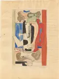 Le Corbusier, Studie zu: „Composition avec cafètiere et silex