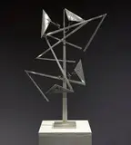 Jerome Kirk, Pattern Language, 1975, Aluminum sculpture