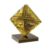 Romboide by Arnaldo Pomodoro, 1977, Bronze, sold May 2010