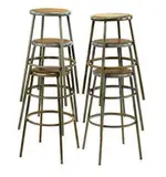A. Quincy Jones, Group of 6 drafting/bar stools, A. Quincy Jones used these from the 1940s thru the 1970s in his various architec