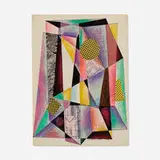 William Fredericksen, Abstraction, 1949, mixed media and collage on paper