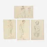 Frank Duveneck, four works