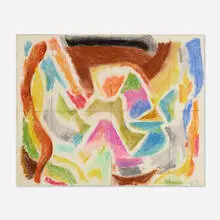 James Daugherty, Untitled, 1967, pastel on paper