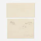 Martin Johnson Heade, two works, c. 1862, graphite