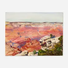 Andrew Winter, Zion Park, watercolor on paper