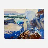 John Whorf, Nude by the Crashing Waves