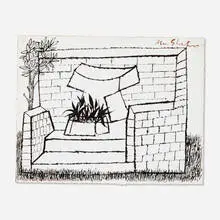 Ben Shahn, His Tomb, c. 1965, ink on paper
