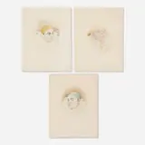 three works by Armand François Joseph Henrion, etching and aquatint in colors, sold Sep 2020