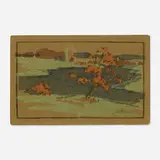 Arthur Wesley Dow, Nabis Point, 1913, woodcut in colors