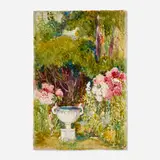 Annie Gooding Sykes, Garden Urn, watercolor on paper