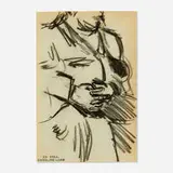 George Luks, Study of Man with Hands Folded