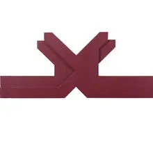 Thomas Downing, untitled, c. 1964, acrylic on shaped canvas mounted on wood