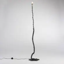 Franz West, floor lamp, 1988, welded steel