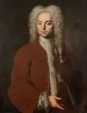 John Theodore Heins, Portrait of a gentleman, half-length, in a brown coat, oil on canvas