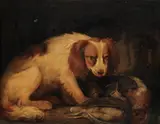 British School, Spaniel with dead game