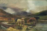 Highland rovers by Louis Bosworth Hurt, oil on canvas, offered Mar 2022