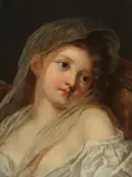 Jean-Baptiste Greuze, The dreamer, oil on canvas