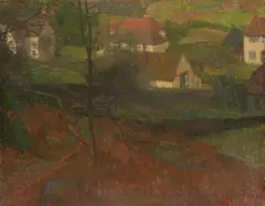 R.A. Robert Buhler, Stone House Cottage, oil on canvas laid to board