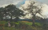 Parkland in Summer by English School, oil on canvas, offered Mar 2022
