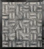Richard Artschwager, Weave, 1978, Acryl auf Celotex, im Künstlerrahmen aus Aluminium