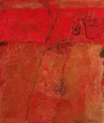 Karl Fred Dahmen, Ohne Titel, 1963, Mischtechnik auf Leinwand