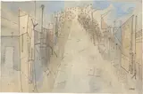 Wols, Ohne Titel, Um 1944, Aquarell und Tuschfeder auf Papier