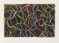 Brice Marden, Beyond Eagles Mere 2, 2001, Farbradierung und Lithographie auf Papier