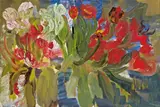 Rainer Fetting, Welkende Tulpen