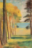Lesser Ury, Havelsee mit Kiefern