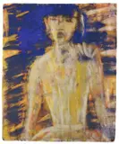 Sitzende by Christian Rohlfs, 1929, Wassertempera auf genarbtem Papier, sold Jun 2010