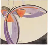 František Kupka, Etude pour Fugue à deux couleurs, Um 1911, Gouache und Aquarell auf Bütten