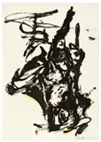 Georg Baselitz, Akt, 1976, Öl auf Papier