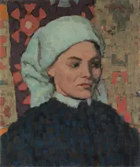 Louis Moilliet, Malteserin, 1910, Öl auf Leinwand