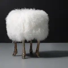 Marc Bankowsky, Pieds De Bouc, Bronze Stool