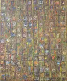 Bruce Rubenstein, Untitled, 2002, Oil and mixed media with collage on canvas